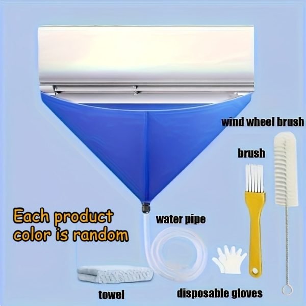 Kit de limpieza para aire acondicionado de 6 piezas – azul