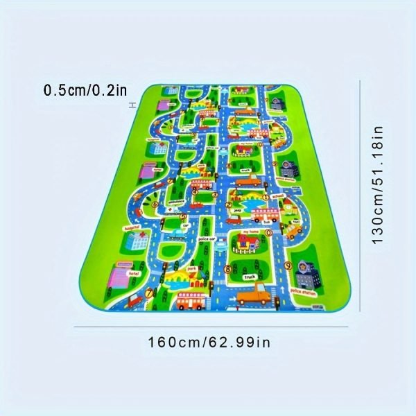 Alfombra de juego impermeable para niños 160 × 130 cm