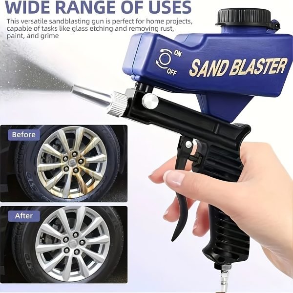 Pistola de arenado 7090A 600 cc – versión mejorada azul Pistola de arenado 7090A 600 cc – versión mejorada azul