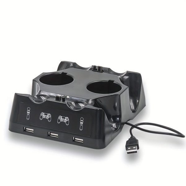 Base de carga 4 en 1 para controles PS4 y PS Move