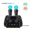 Base de carga 4 en 1 para controles PS4 y PS Move