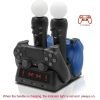 Base de carga 4 en 1 para controles PS4 y PS Move