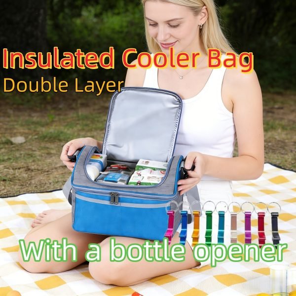 Bolso térmico de doble capa para almuerzo