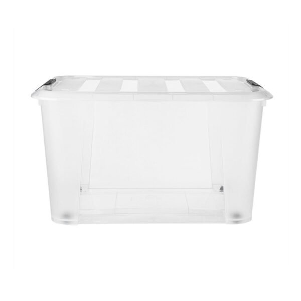 Caja organizadora rodante 32 L transparente Orange Caja organizadora rodante 32 L transparente Orange
