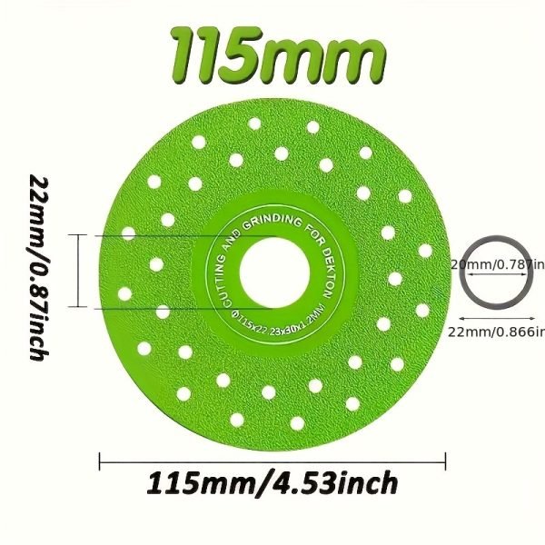 Disco de corte diamantado 115 mm (4.5") Disco de corte diamantado 115 mm (4.5")