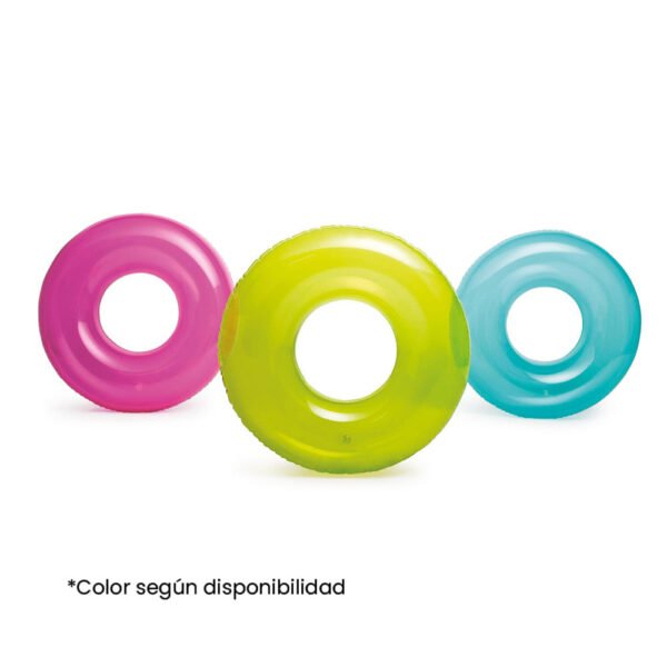 Flotador aro transparente inflable 30" Intex