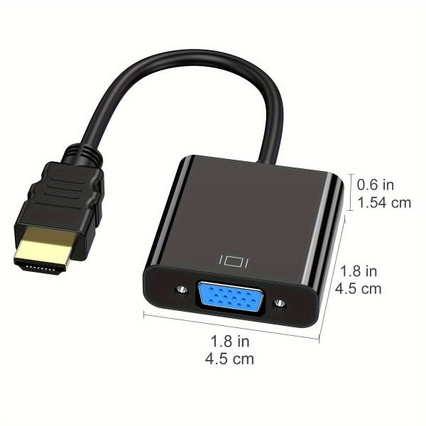 Adaptador HDMI a VGA compacto