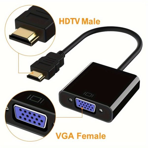 Adaptador HDMI a VGA compacto