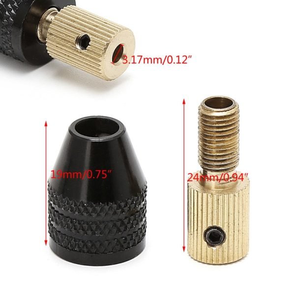 Mandril mini de metal para brocas de 0.3 a 3.5 mm