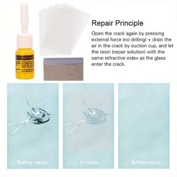 Kit de reparación de grietas de parabrisas (3 ml) Kit de reparación de grietas de parabrisas (3 ml)