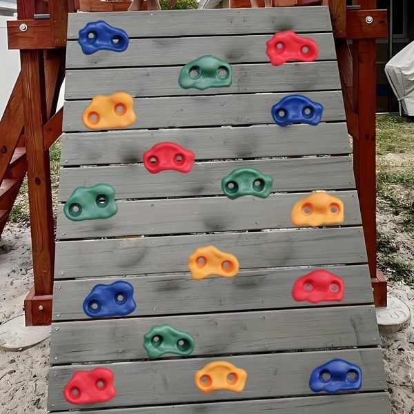 Presas de escalada para niños (12 piezas, colores surtidos) Presas de escalada para niños (12 piezas, colores surtidos)