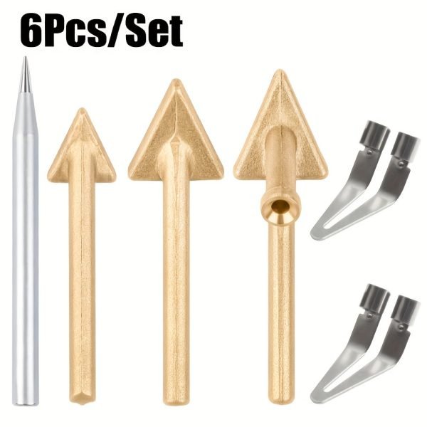 Kit de 6 puntas para soldadura de plástico