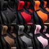 Juego de reposacabezas y cojín lumbar ergonómico para auto – gris