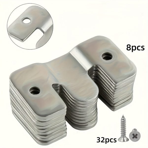 Soportes de montaje empotrados de acero inoxidable (40 piezas) Soportes de montaje empotrados de acero inoxidable (40 piezas)