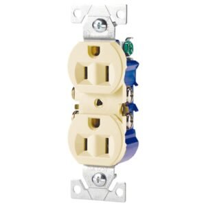 Toma doble polarizado empotrable 15 A 125 V beige Cooper