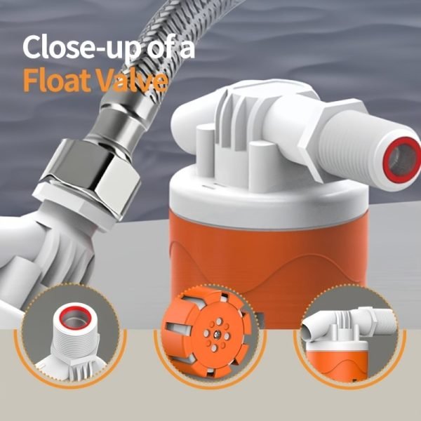 Válvula de flotador automática de nivel de agua 3/4" entrada lateral