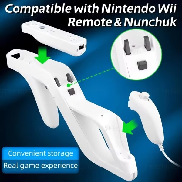 Pistola Zapper para Nintendo Wii (Wii Remote y Nunchuck)